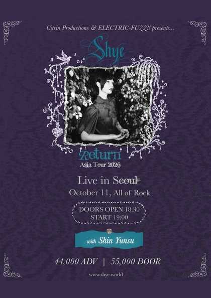 Shye “Return” Asia Tour 2026 Live in Seoul